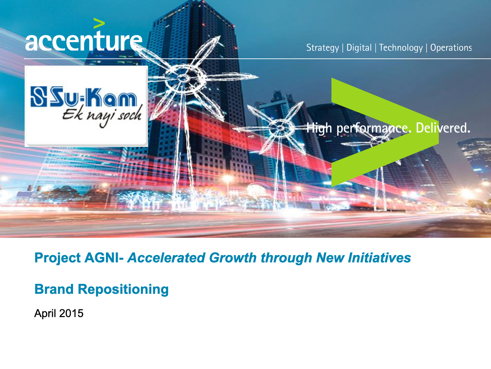 Project AGNI brand repositioning cover for Su-Kam energy solutions