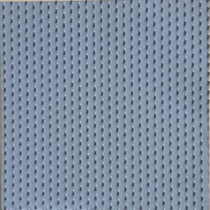 Battery separator with dense mini-rib surface profile