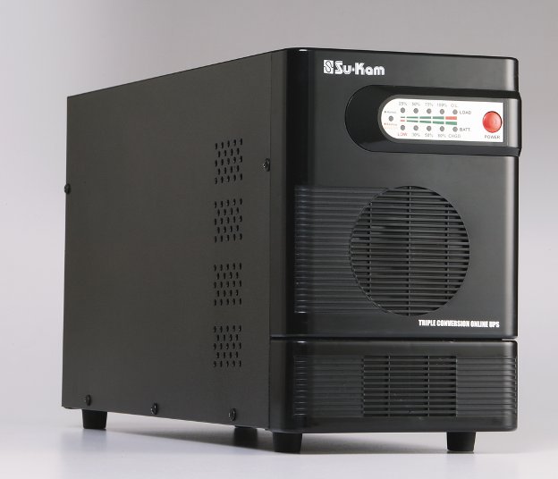 Su-Kam triple conversion online UPS product featured in corporate presentation