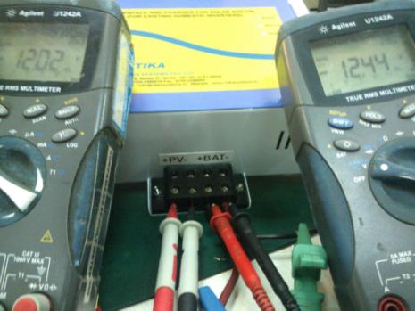 Incorrect battery connector polarity on solar conversion kit