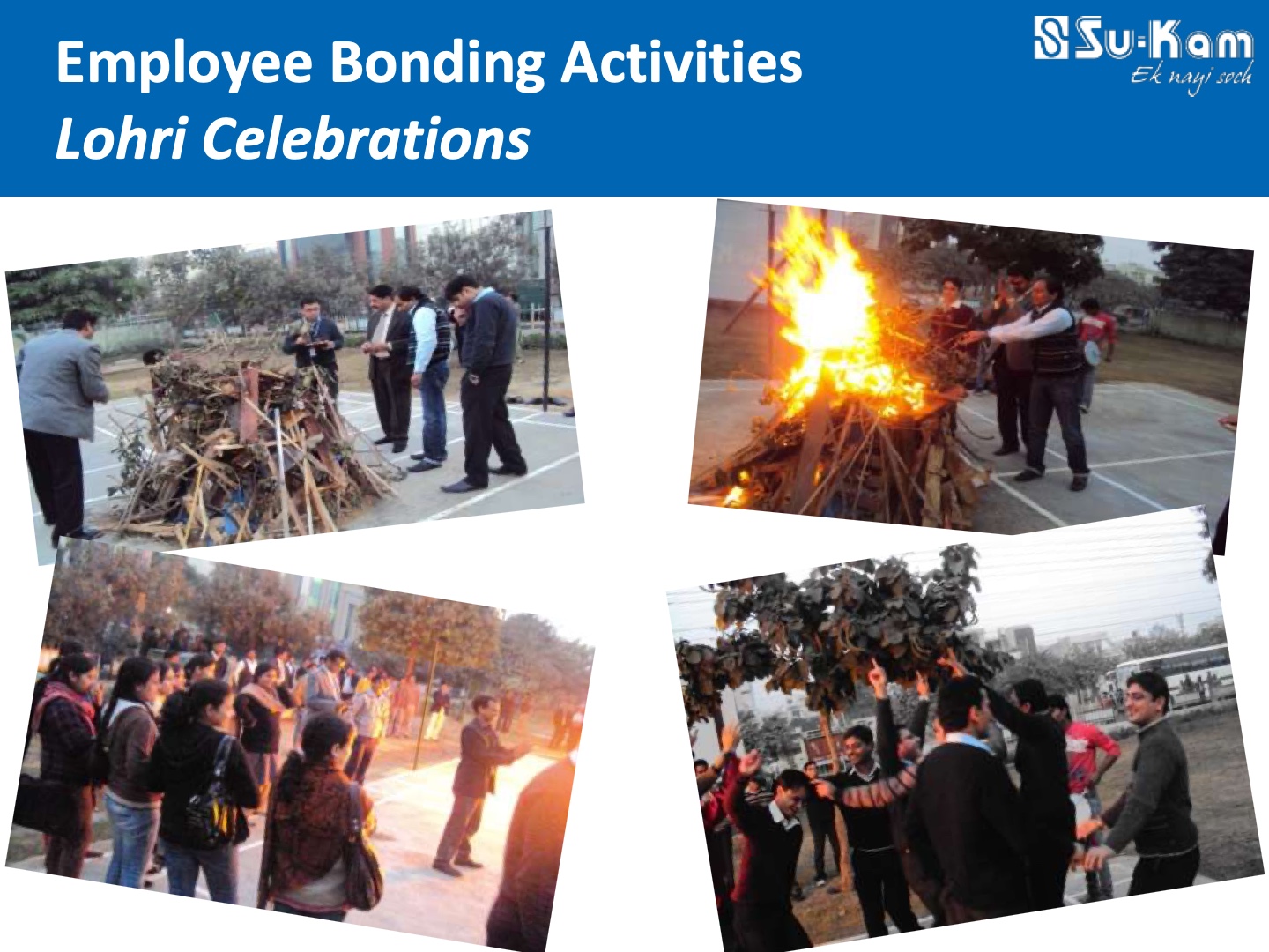 Employee Bonding Activities — Lohri Celebrations — Su-Kam culture deck slide
