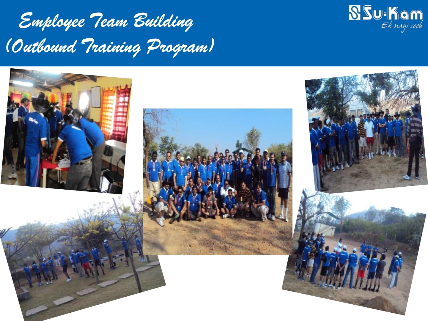 Employee Team Building Outbound Training Program — Su-Kam culture deck slide