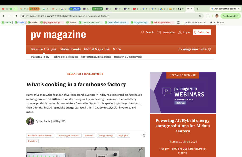 Su-vastika Systems: Inside the Farmhouse Factory (pv magazine)